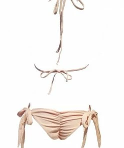 Regina's Desire Swimwear Tessa Triangle Top & Tie Side Bottom - Nude