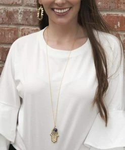 ClaudiaG Collection Jewelry The Hand Necklace