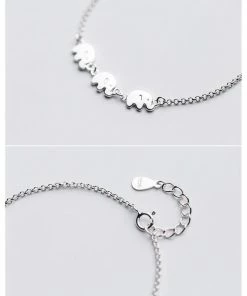 One Tribe Apparel Boho Clothing Three Elephants Silver Charm Bracelets