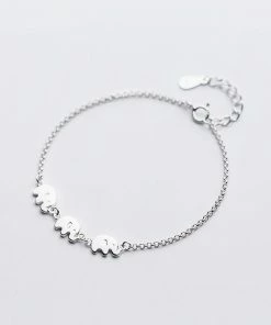 One Tribe Apparel Boho Clothing Three Elephants Silver Charm Bracelets