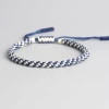 AMIU Handmade Store Blue & White Tibetan Buddhist Bracelet