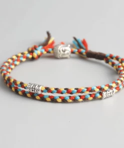 AMIU Handmade Store Multicolor Tibetan Buddhist Rope Bracelets