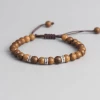 AMIU Handmade Store Brown Tibetan Buddhist Hand Braided Bracelet