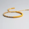 AMIU Handmade Store Yellow Luck Tibetan Bracelet
