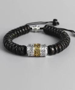 AMIU Handmade Store Tibetan Buddhist Vajra Charm Prayer Bell Bracelet Jewelry