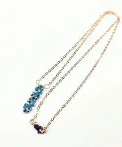 Lexi Butler Designs Tiny Super Sparkly Vertical Crystal Bar Necklace