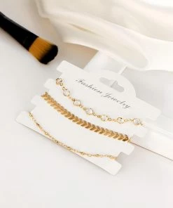 One Tribe Apparel Tribal Sequins & Stones Adjustable Anklet Jewelry