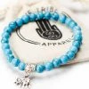 One Tribe Apparel Turquoise Blue Elephant Bracelet - Intelligence & Trust Jewelry