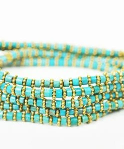 Gena Myint Jewelry Turquoise Wrap Bracelet