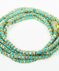 Gena Myint Jewelry Turquoise Wrap Bracelet