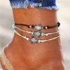 One Tribe Apparel Turtle Anklet Set (3 Pieces)