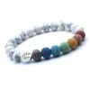 MICHAEL KENDRA Official Store Boho Clothing White 7chakra Bracelet