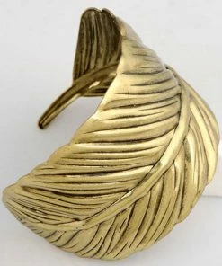 One Tribe Apparel Jewelry Vintage Boho Leaf Bangle