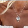 ONEVAN Trendy Store Vintage Elephant Pendant Necklace Jewelry