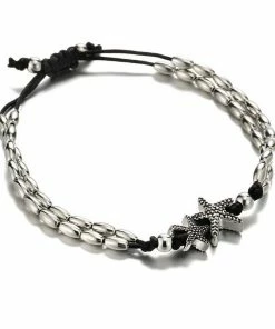 One Tribe Apparel Vintage Starfish Adjustable Charms Anklet Boho Clothing