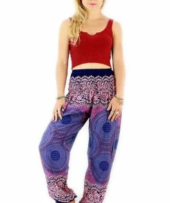 Napat Violet Honey Hive Harem Pants