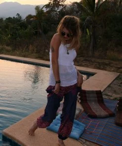 Napat Violet Honey Hive Harem Pants