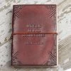 Soothi Accessories "We All Become Stories" Handmade Leather Journal 1 Soothi Accessories "We All Become Stories" Handmade Leather Journal