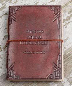 Soothi Accessories "We All Become Stories" Handmade Leather Journal