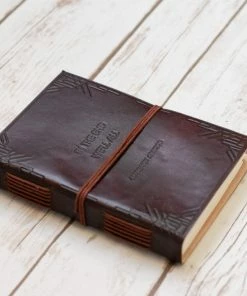 Soothi Accessories "We All Become Stories" Handmade Leather Journal