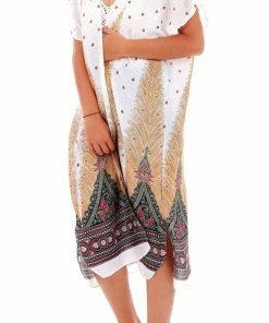 Napat White Peacock Kimono