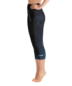 Find Your Coast Supply Co. Pants Women's Active Comfort Sport A L O H A Capri Leggings