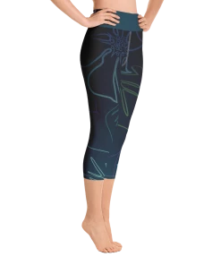 Find Your Coast Supply Co. Pants Women's Active Comfort Sport A L O H A Capri Leggings