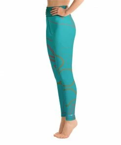 Find Your Coast Supply Co. Women's Active Comfort Sport Aloha Full Length Leggings Pants