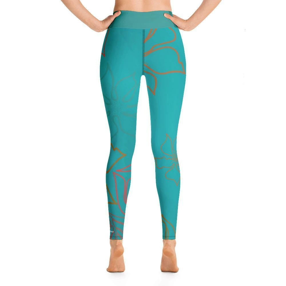 Find Your Coast Supply Co. Women's Active Comfort Sport Aloha Full Length Leggings Pants 6 Find Your Coast Supply Co. Women's Active Comfort Sport Aloha Full Length Leggings Pants