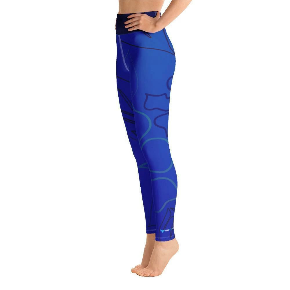 Find Your Coast Supply Co. Women's Active Comfort Sport Aloha Full Length Leggings 4 Find Your Coast Supply Co. Women's Active Comfort Sport Aloha Full Length Leggings