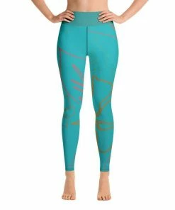 Find Your Coast Supply Co. Women's Active Comfort Sport Aloha Full Length Leggings Pants