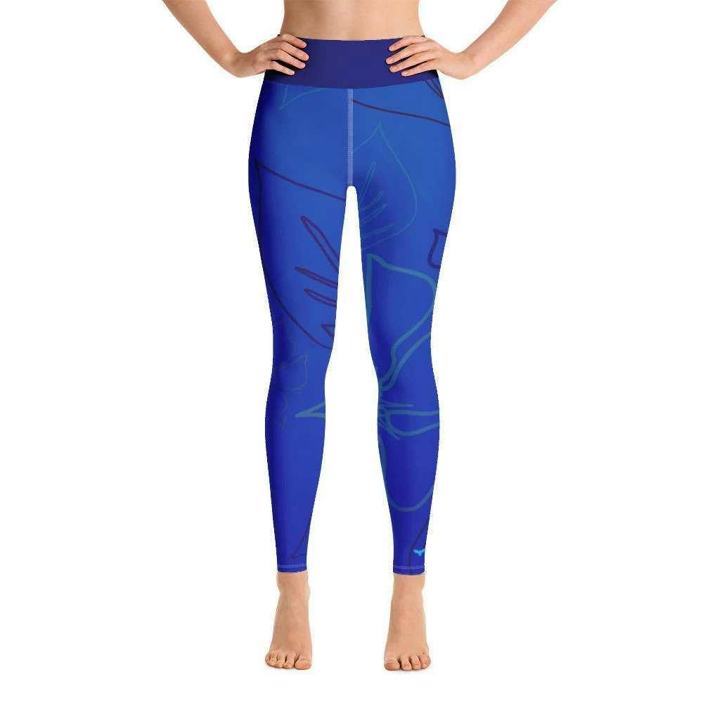 Find Your Coast Supply Co. Women's Active Comfort Sport Aloha Full Length Leggings 3 Find Your Coast Supply Co. Women's Active Comfort Sport Aloha Full Length Leggings