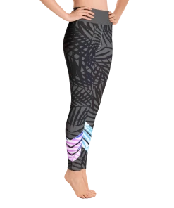 Find Your Coast Supply Co. Women's Active Comfort Sport Carbon Leaf Leggings Pants