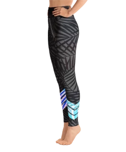 Find Your Coast Supply Co. Women's Active Comfort Sport Carbon Leaf Leggings Pants