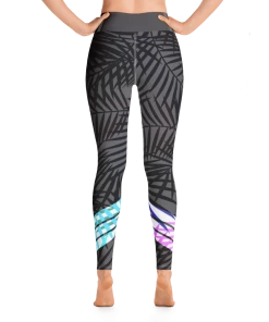 Find Your Coast Supply Co. Women's Active Comfort Sport Carbon Leaf Leggings Pants