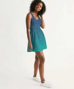 Find Your Coast Supply Co. Women's Birdcup Scoop Neck Skater Dress