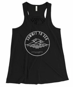 Coastal Wilderness Women's Flowy Racerback Tank Boho Tops
