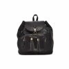 Mechaly Women's Jamie Black Vegan Leather Backpack Boho Bags