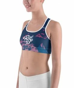 Find Your Coast Supply Co. Boho Tops Women's Moisture Wicking Madeleine Rise & Go Sports Bra (white & Black Piping) 12 Find Your Coast Supply Co. Boho Tops Women's Moisture Wicking Madeleine Rise & Go Sports Bra (white & Black Piping)