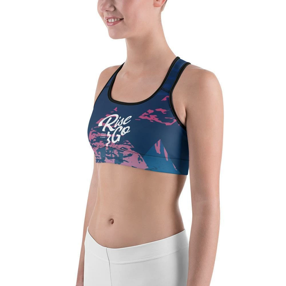 Find Your Coast Supply Co. Boho Tops Women's Moisture Wicking Madeleine Rise & Go Sports Bra (white & Black Piping) 8 Find Your Coast Supply Co. Boho Tops Women's Moisture Wicking Madeleine Rise & Go Sports Bra (white & Black Piping)