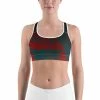 Find Your Coast Supply Co. Boho Tops Women's Moisture Wicking Nadine Sports Bra (white & Black Piping) 1 Find Your Coast Supply Co. Boho Tops Women's Moisture Wicking Nadine Sports Bra (white & Black Piping)