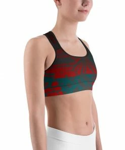 Find Your Coast Supply Co. Boho Tops Women's Moisture Wicking Nadine Sports Bra (white & Black Piping)
