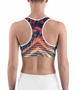 Find Your Coast Supply Co. Women's Moisture Wicking Olivia II Rise & Go Sports Bra (white & Black Piping)