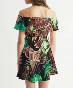 Find Your Coast Supply Co. Women's Pacific Supply Off-Shoulder Dress