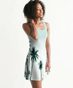 Find Your Coast Supply Co. Women's Palm Life Casual Racerback Dress