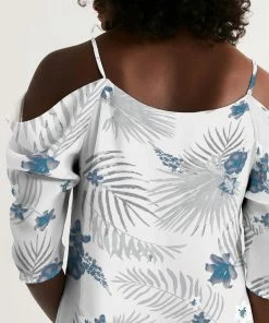 Find Your Coast Supply Co. Women's Palm Soul Open Shoulder A-Line Dress Boho Dresses