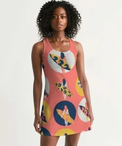 Find Your Coast Supply Co. Women's Surfer Girl Casual Racerback Dress Boho Dresses