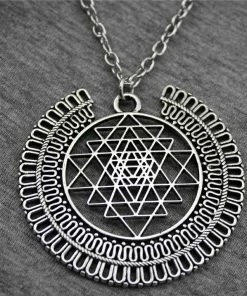 WYSIWYG Official Store Sri Yantra Pendant Necklace Jewelry